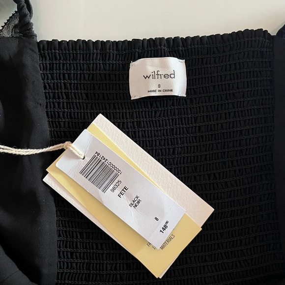 Aritzia Wilfred Fete Mini Little Black Dress Size 8 - Picture 4 of 4